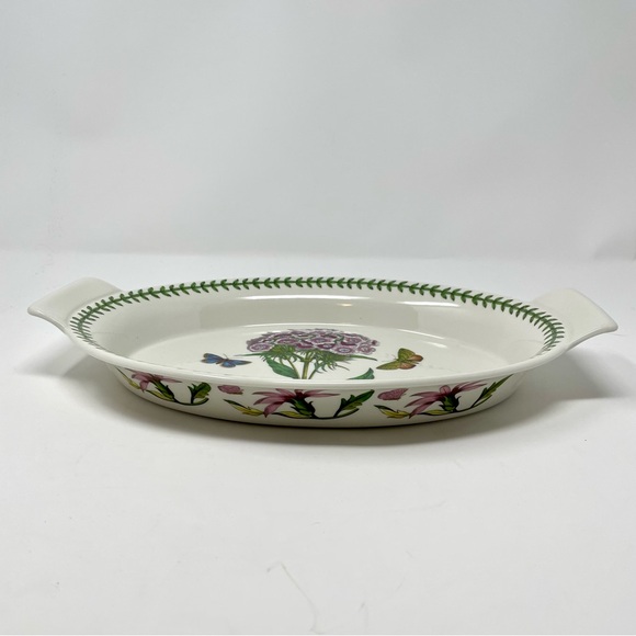 PORTMEIRION Botanic Garden Oval Serving Platter Sweet William - Picture 6 of 9